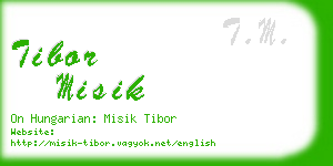 tibor misik business card